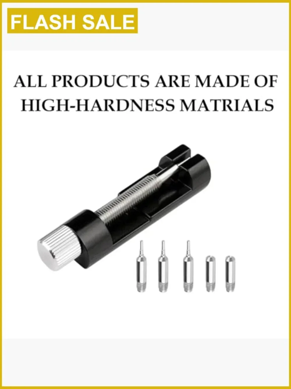 Watch Link Removal Kit with Pin Punches and Extra Needles for Strap Sizing